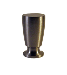 TAPERED TOP HAT Machined Solid Brass Lamp Finial Satin Nickel Finish, Detailed and Heavy