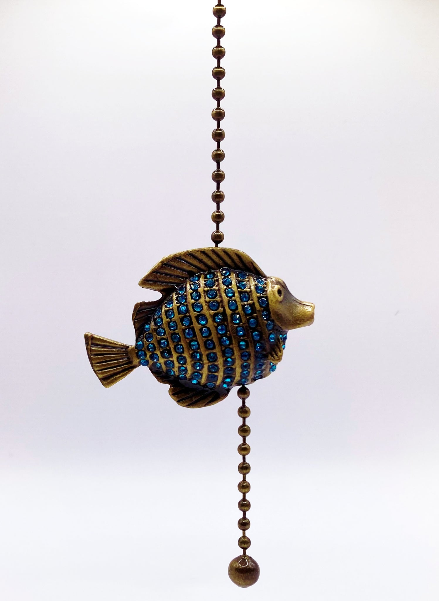 HANGING MONKEY Fan/Socket Pull Chain, Antique Brass Finish-12 Beaded –  Lamp Finial Designs