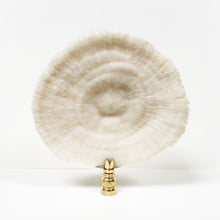 Load image into Gallery viewer, Large MUSHROOM CORAL Lamp Finial with Polished Brass Base